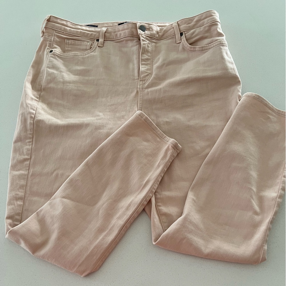 NYDJ Women's Light Pink Skinny Jeans